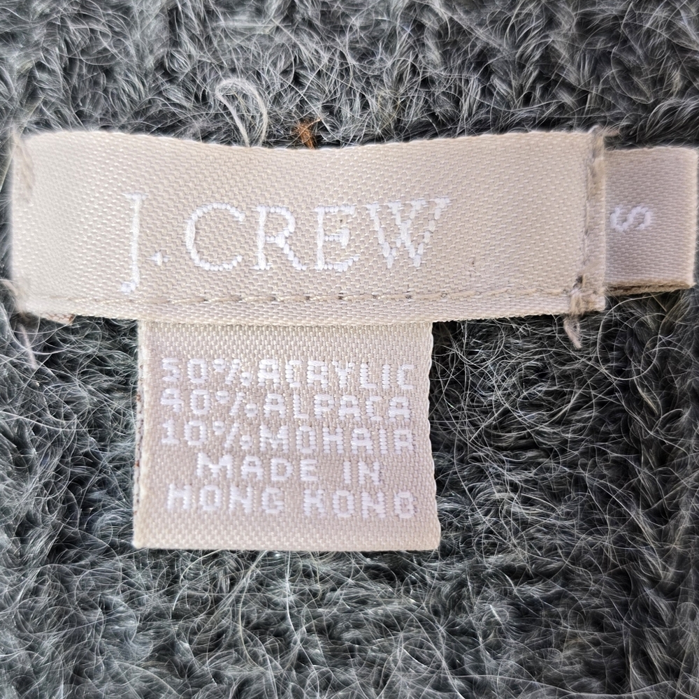 J. Crew Charcoal V-Neck Sweater - Picture 4 of 4